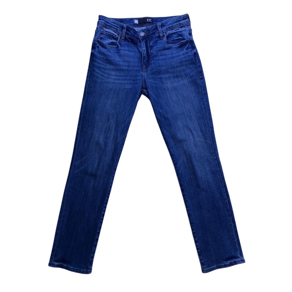 Kut from the Kloth Straight Leg Jeans Womens 4L Blue Denim Long Tall Casual